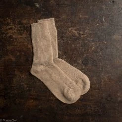 Lana Bambini Adult’s Camel Wool Socks - Oak