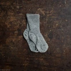 Hirsch Natur Organic Wool Socks - Grey Baby Wool