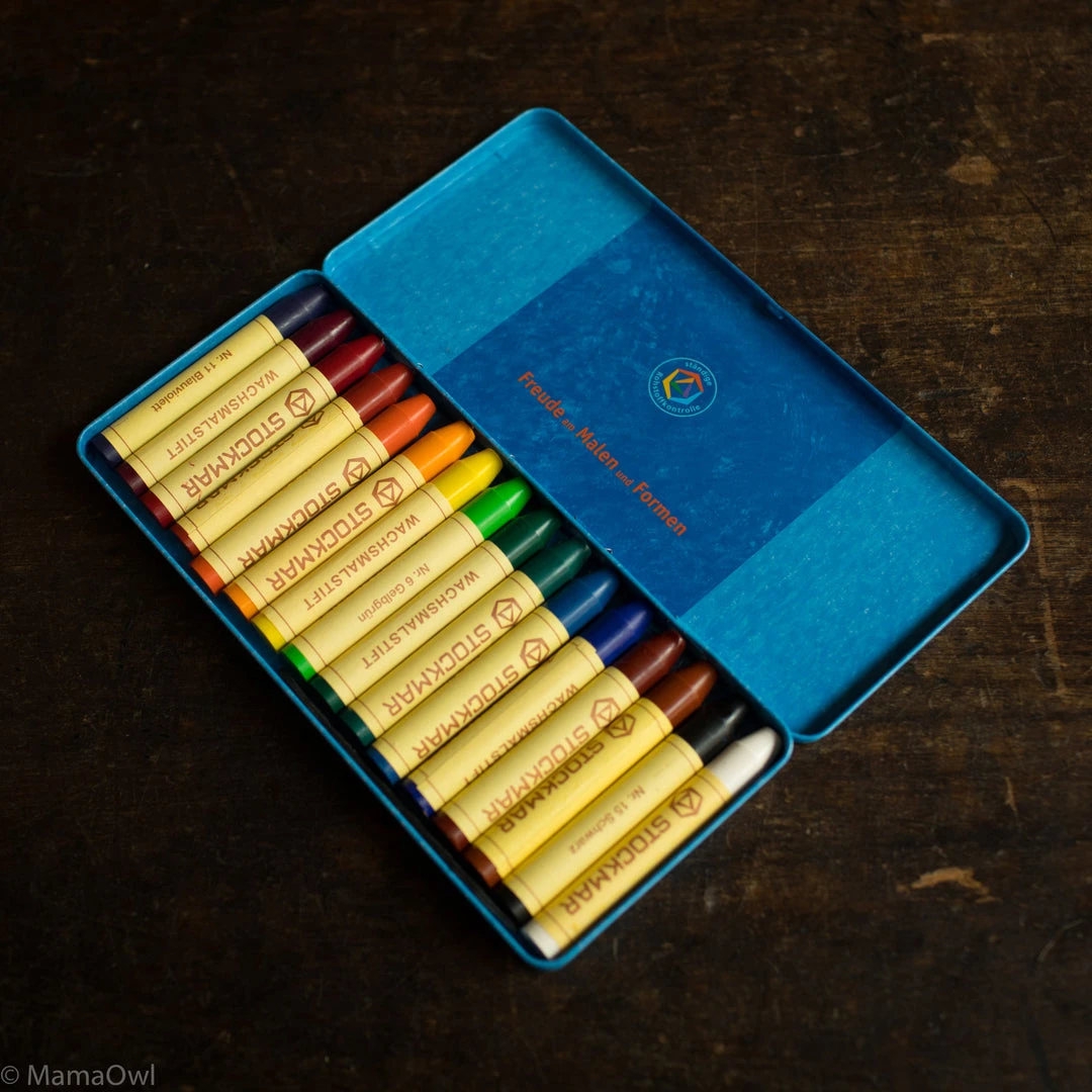 Stockmar Toys Wax Stick Crayons In Tin - Set Of 16