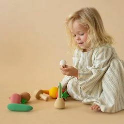 Raduga Grëz Toys Handmade Wooden Vegetables Set