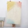 Whole Hand Dyed Wool Crepe Mini Wawa Quilt - Rainbow Pink