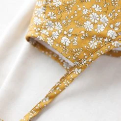 Briar Baby Cotton Brimmed Bonnet - Buttercup